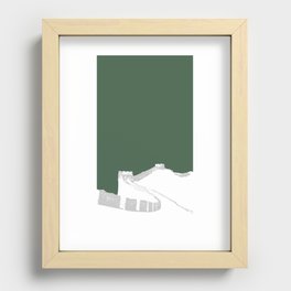 Great Wall of China Recessed Framed Print