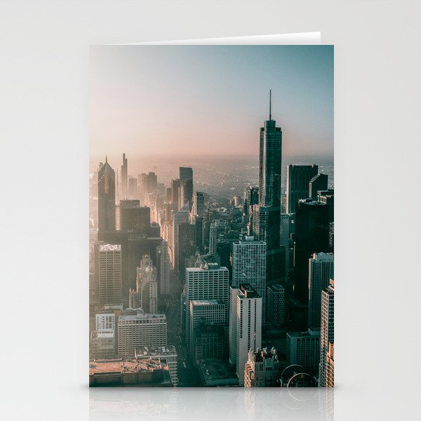 Chicago City Skyline Stationery Cards