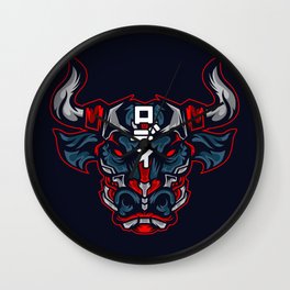 Red Cool Bull Wall Clock | Graphicdesign, Sneakers, Red, 4, Shoes, New, 11, Fire, Bulls, Cool 
