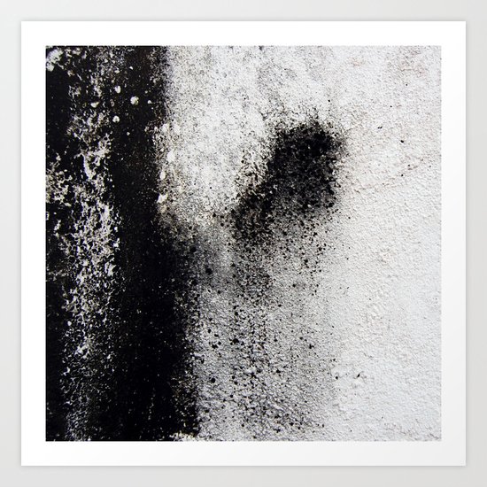Negro sobre Blanco Art Print