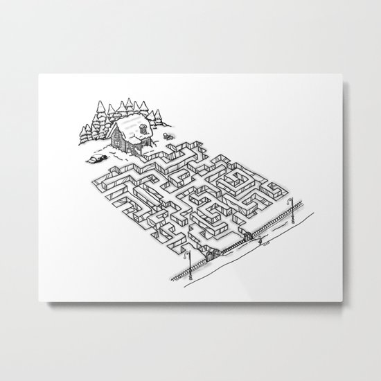 Antisocial Metal Print