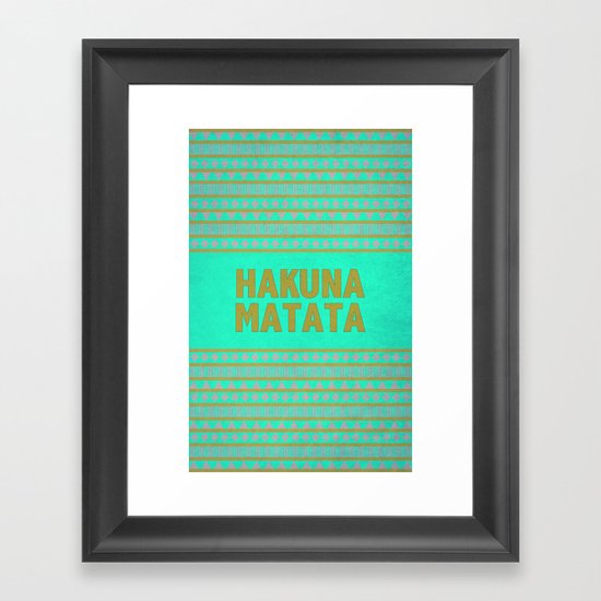 Hakuna Matata Framed Art Print