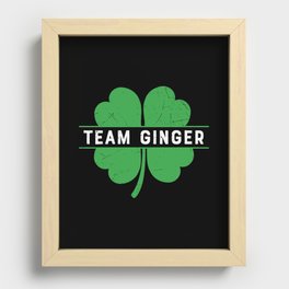 Team Ginger St Patrick's Day Recessed Framed Print