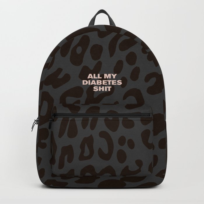 Black sales leopard backpack