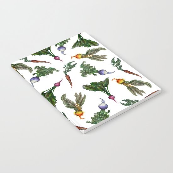 Watercolor Veggies Notebook
