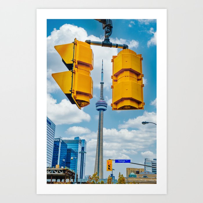 Between the Lights. Toronto Cityscape Photograph  Art Print