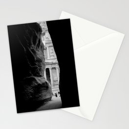 The Treasury Building of Petra as Seen Through the Siq Stationery Cards