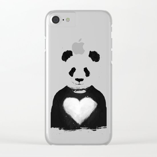 Lovely panda Clear iPhone Case