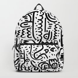 Street Art Graffiti Love Black and White Backpack