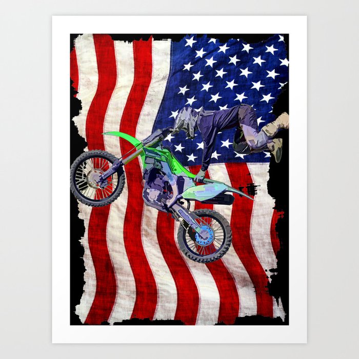 Canvas Print free style motocross 