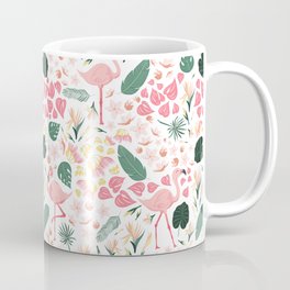 Pink Flamingo Tropical Spring Coffee Mug