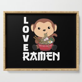 Ramen Japanese Noodles Sweet Monkey Eats Ramen Serving Tray