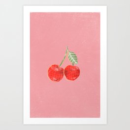 Yummi Cherry Art Print