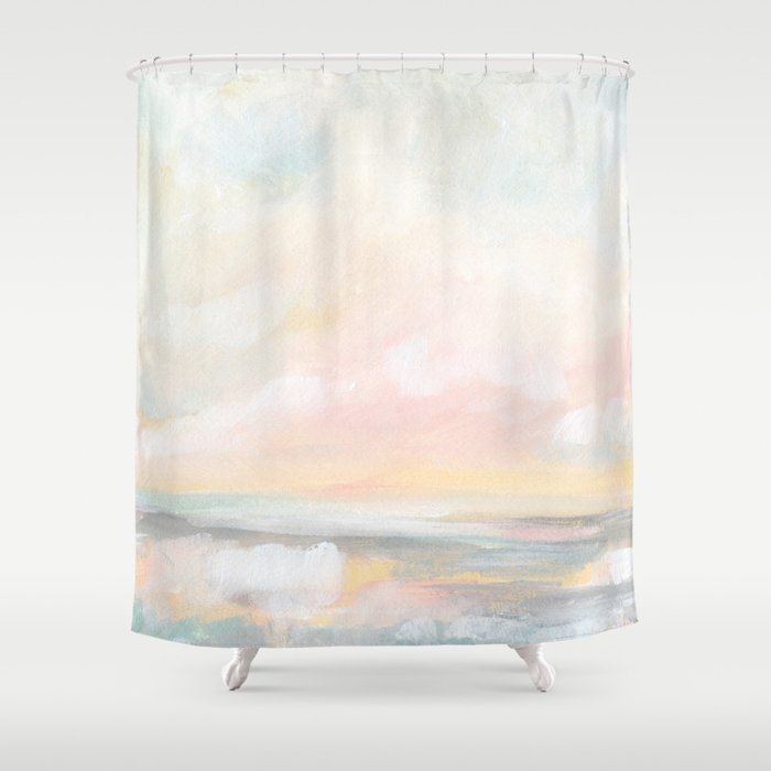 Rebirth - Pastel Ocean Seascape Shower Curtain