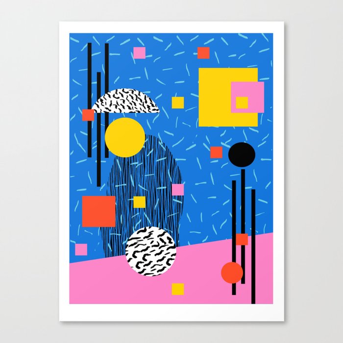 Crank 80s Retro Throwback Minimal Abstract Painting Memphis