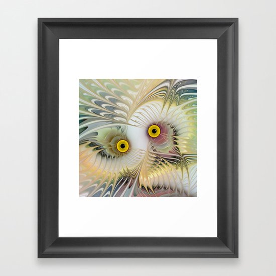 Abstract Owl Framed Art Print