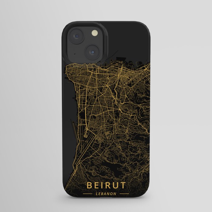 Beirut, Lebanon - Gold iPhone Case