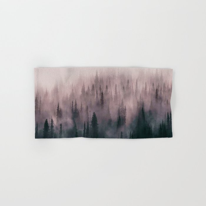 Pine Tree Fantasy Forest Landscape V 2 Hand Bath Towel