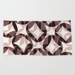Nordic shape pattern var 7 Beach Towel