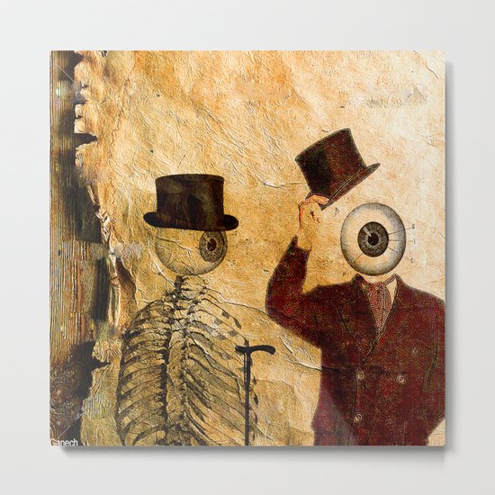 Bonjour Monsieur Bone ! Metal Print