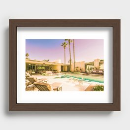 Opulent Luxe 1809 Mid-Century Modern Palm Springs Architecture Recessed Framed Print