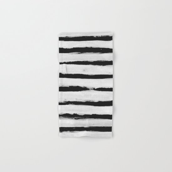 BW Stripes Hand & Bath Towel