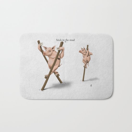 Stick in the Mud Bath Mat