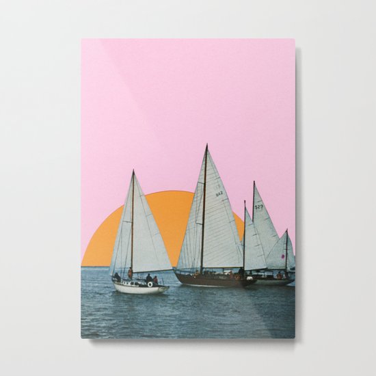 Into the Sunset Metal Print