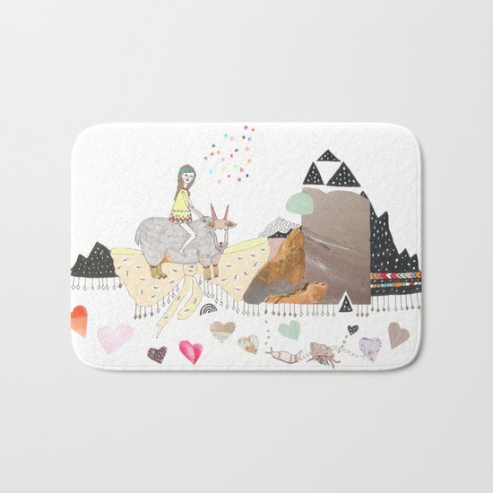 Hermit Crab vs. Snail Bath Mat