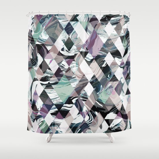 Diamond Rock Shower Curtain