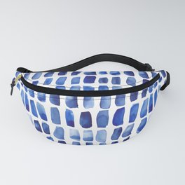 Watercolor Blue Swatches Fanny Pack