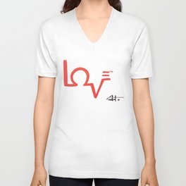 Love = Service V Neck T Shirt