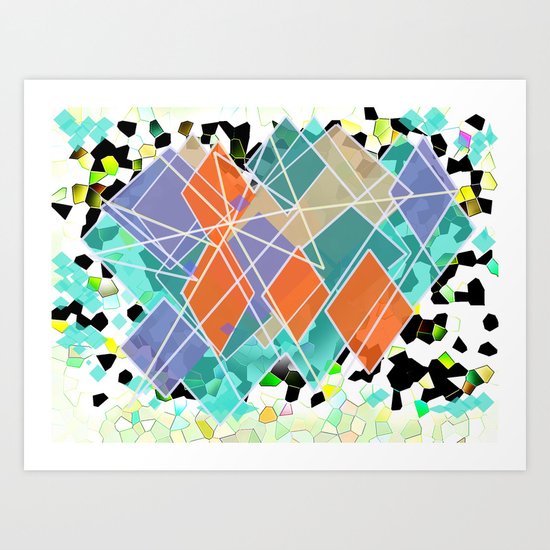 diamond in the sun Art Print