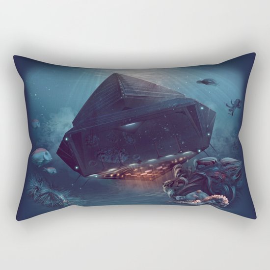 octopus Paul surprised Rectangular Pillow
