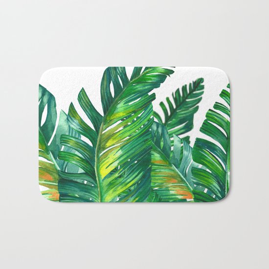 tropical green 2 Bath Mat