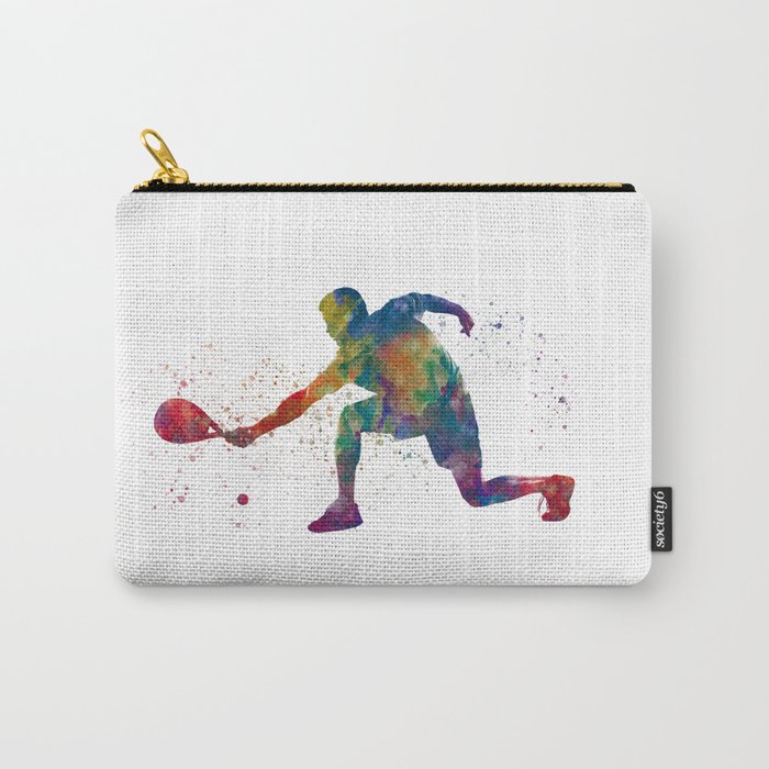 Paddle player watercolor Carry-All Pouch