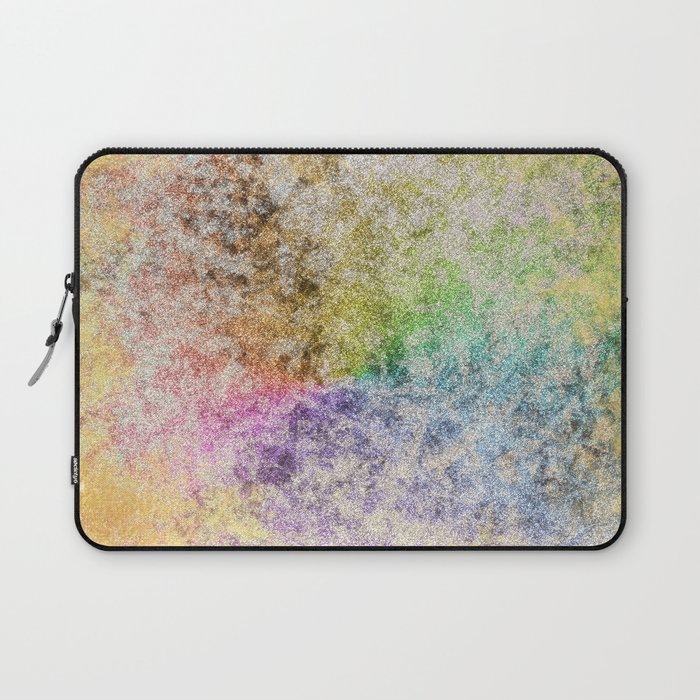 Pastel Rainbow Grunge Texture 01 Laptop Sleeve