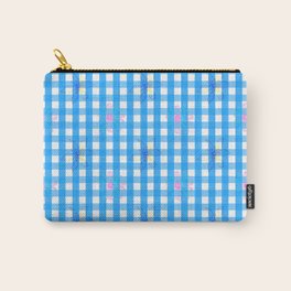 Floral Checks Carry-All Pouch
