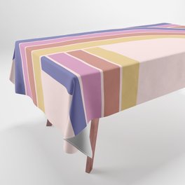Very Peri Retro Rainbow Tablecloth