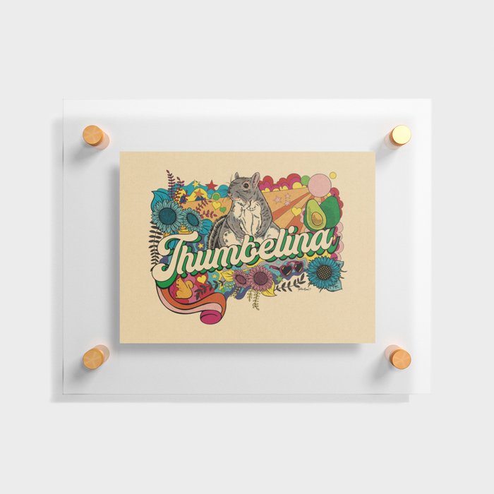 Little Thumbelina Girl: "Groovy Thumb" Floating Acrylic Print