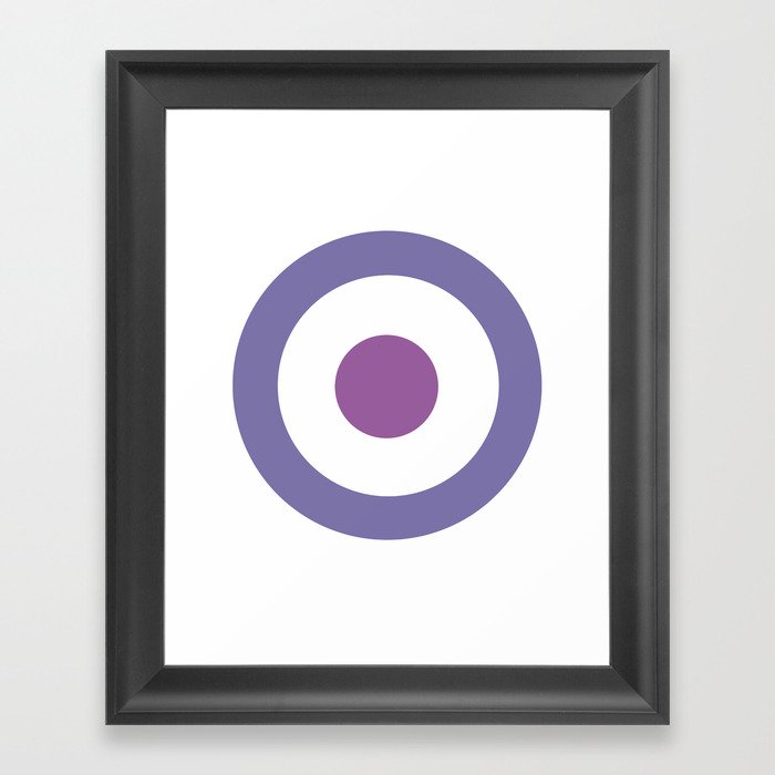 Purple Target Framed Art Print
