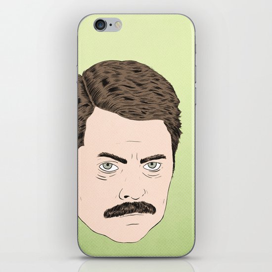 Ron Swanson iPhone & iPod Skin