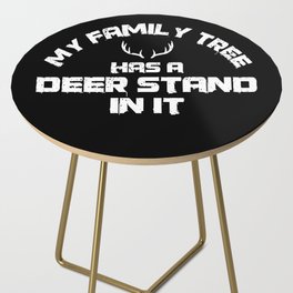 Deer Stand Family Tree Hunter Hunting Side Table