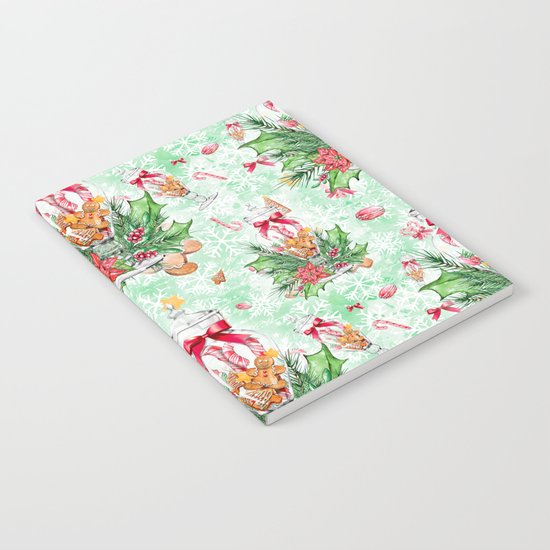Christmas gingerbread candy cane #2 Notebook