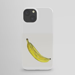 watercolor juicy yellow banana isolated on a white background iPhone Case