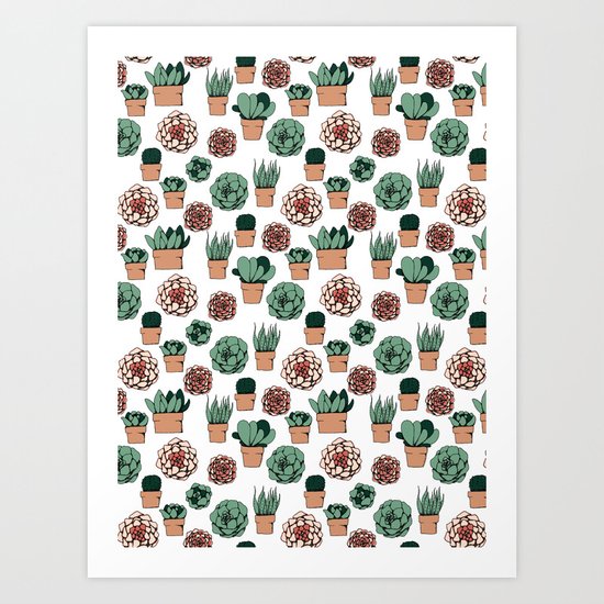 Succulents Art Print