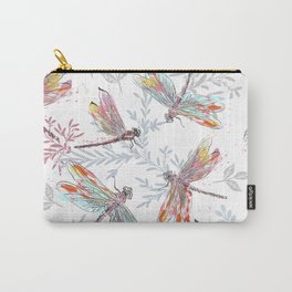 dragonfly spring vintage pattern Carry-All Pouch
