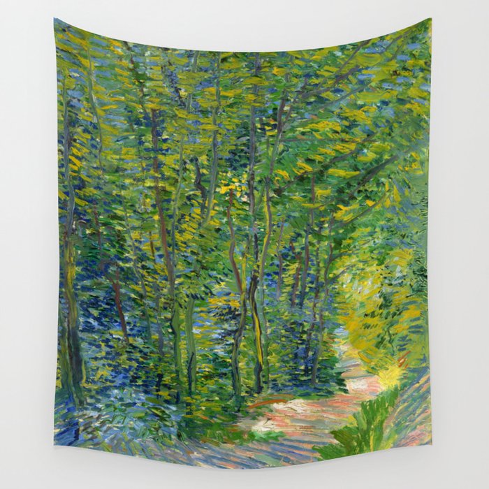 Vincent van Gogh "Path in the Wood" Wall Tapestry