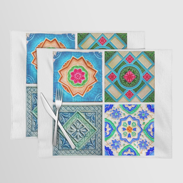 Peranakan Tiles 4x Placemat