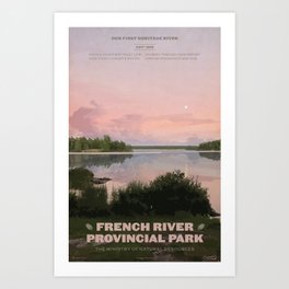 French River Provincial Park Art Print